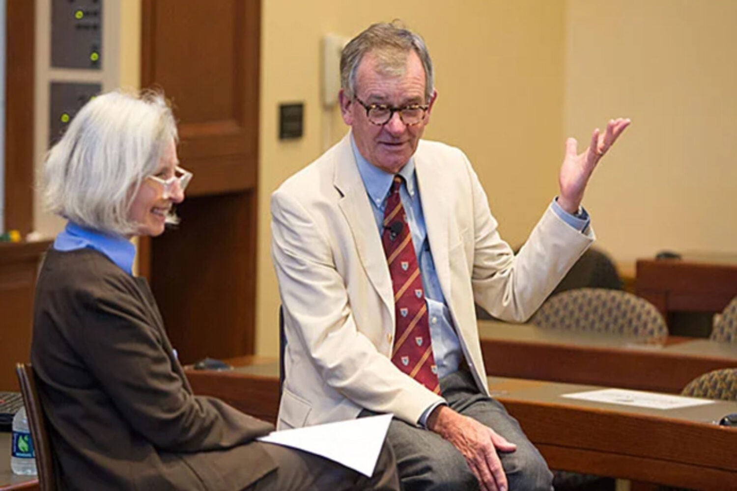 Martha Minow and John Osborn discuss his book before an audience.