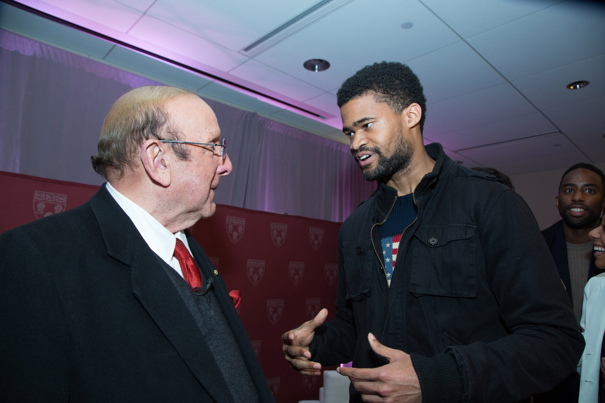 Two men having a conversation