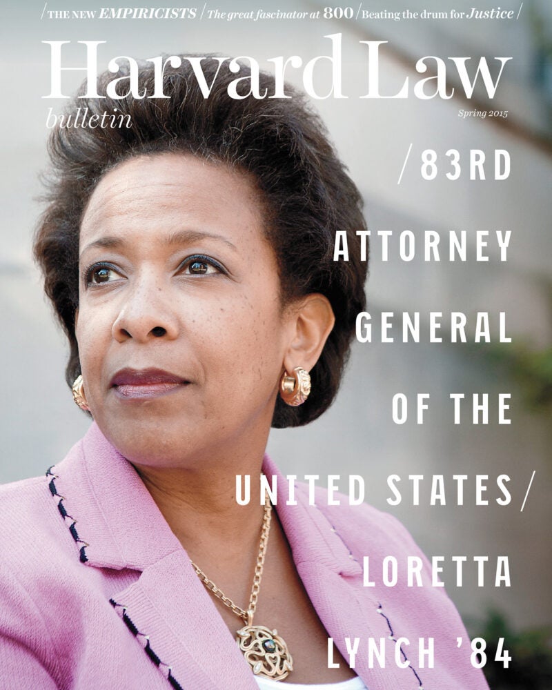 Bulletin cover spring 2015 featuring Loretta Lynch