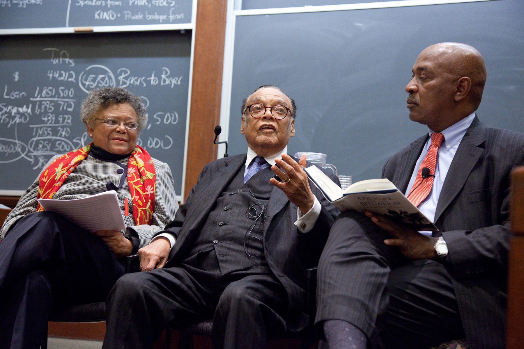 William Coleman, Charles Ogletree, Lovida Coleman in conversation