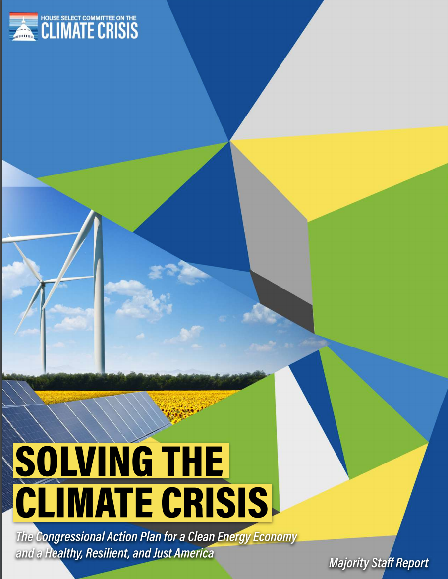 Front cover of 'Solving the Climate Crisis' report