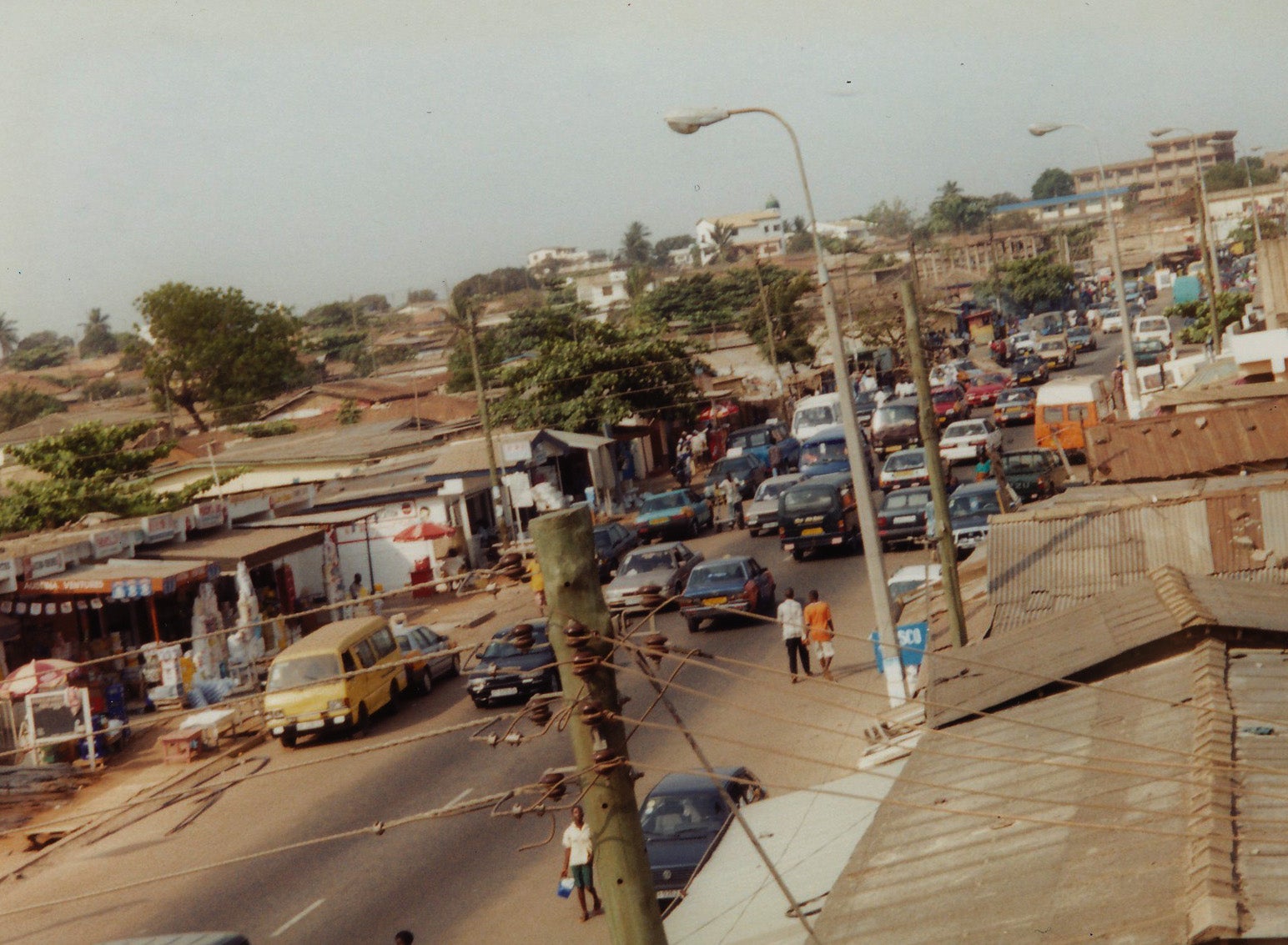 Corner of a city street in Ghana
