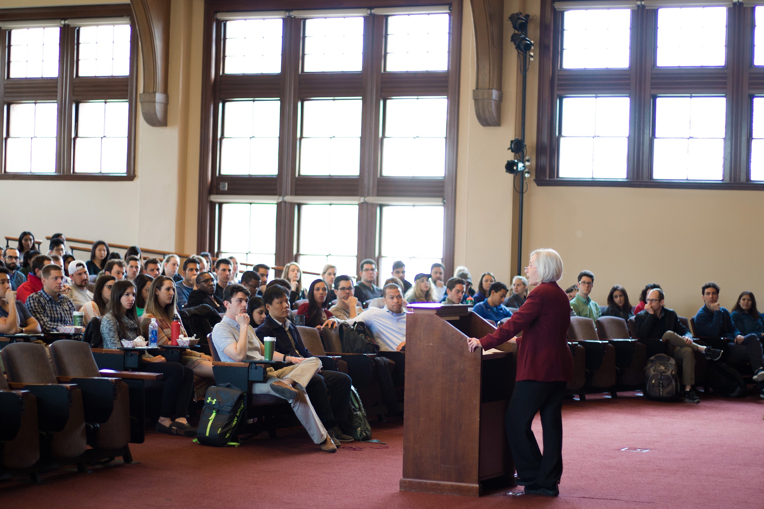 Martha Minow delivering her last lecture