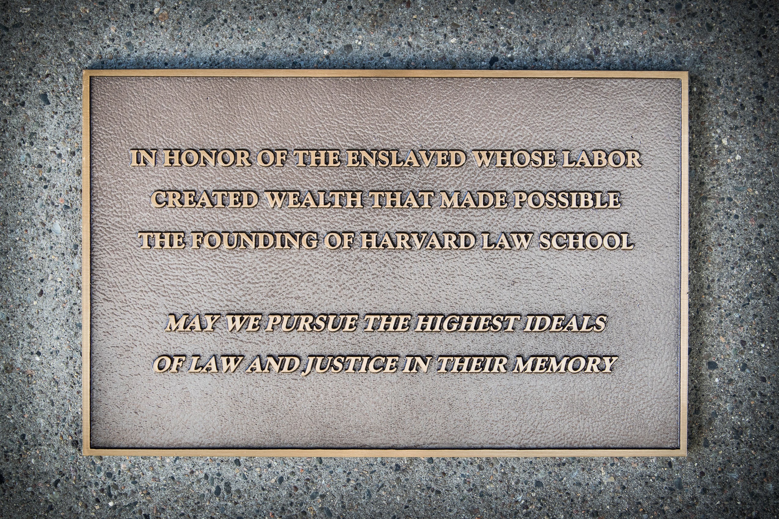 Harvard Law School unveils memorial honoring enslaved people who enabled its founding