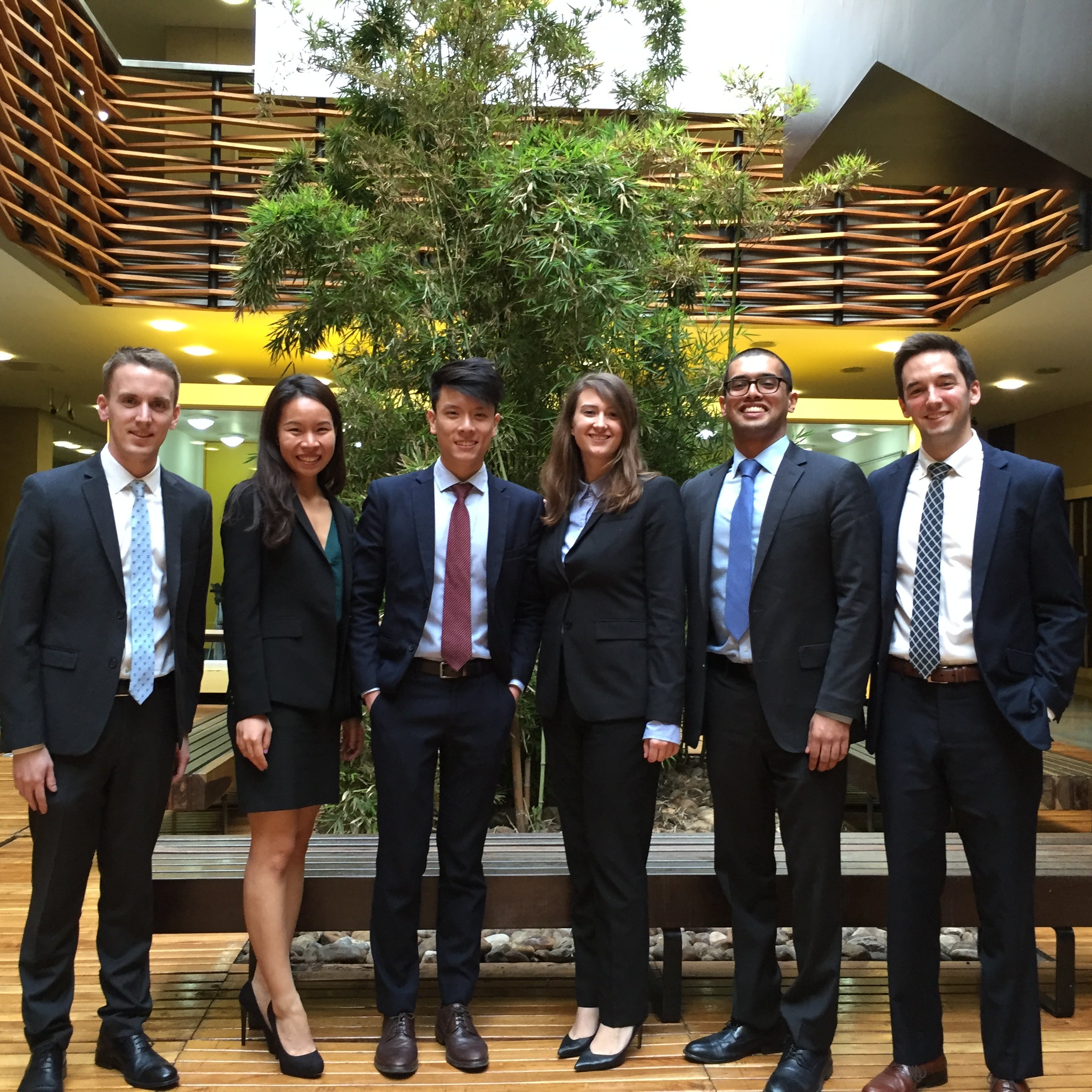The 2017 World Trade Organization (WTO) moot court team from Harvard Law School won the All-America Regional Rounds in March