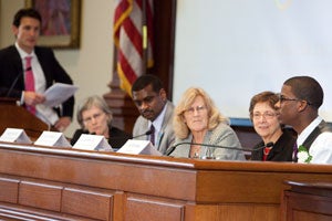 Town hall event panel