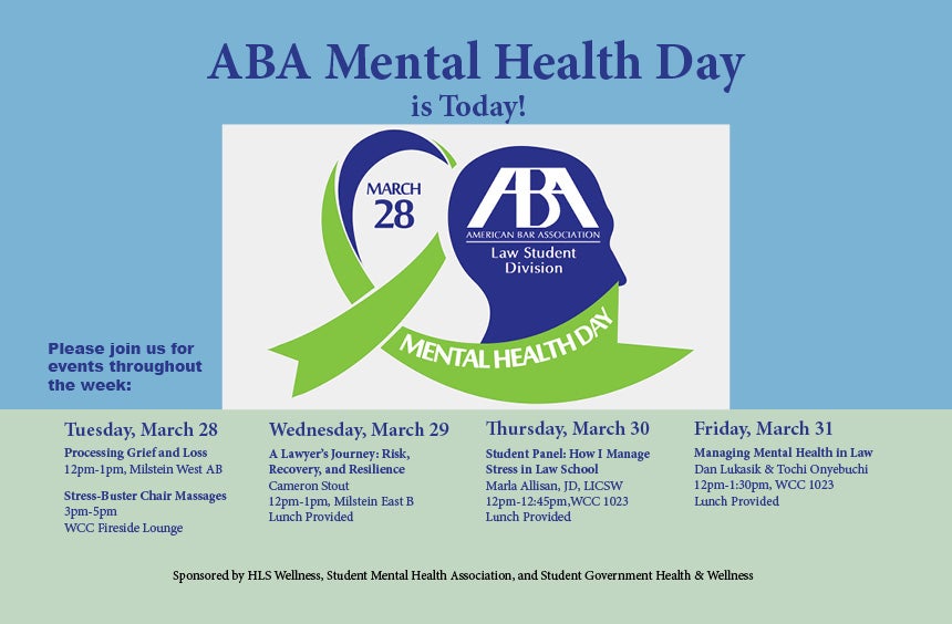 Mental Health Day flyer for March 28, 2017