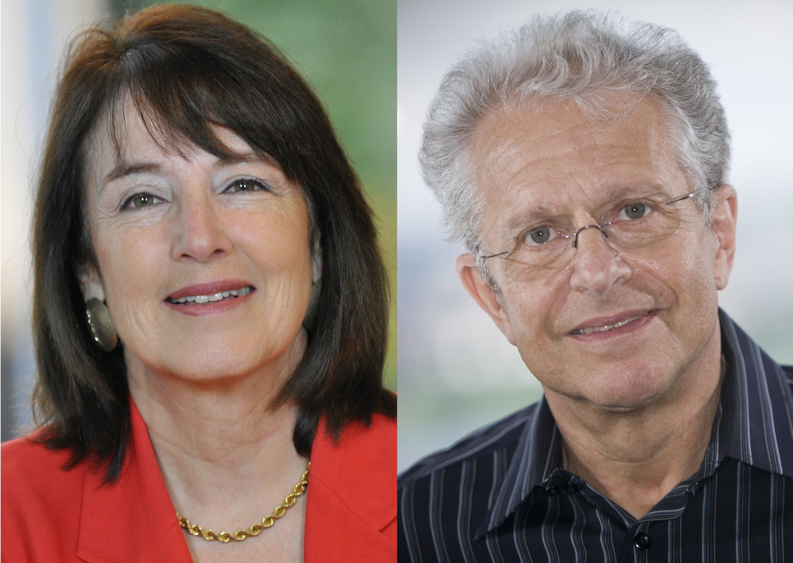 Laurence Tribe and Nancy Gertner portraits