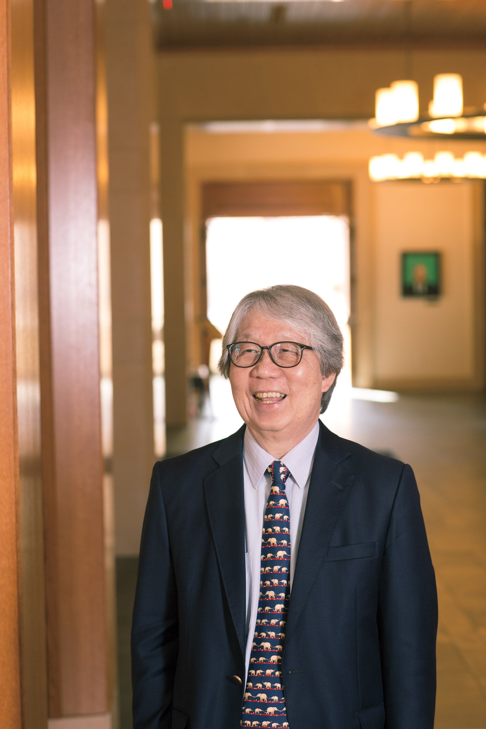Tommy Koh laughing