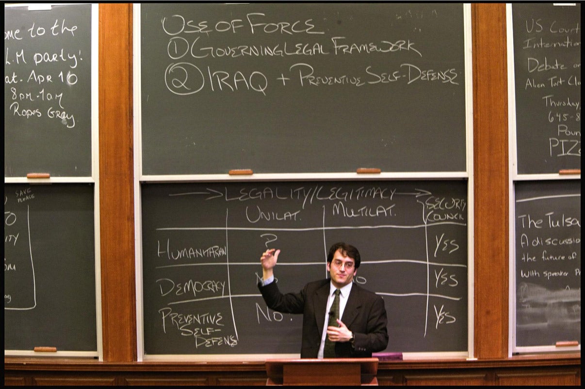 Professor Goodman at the chalkboard