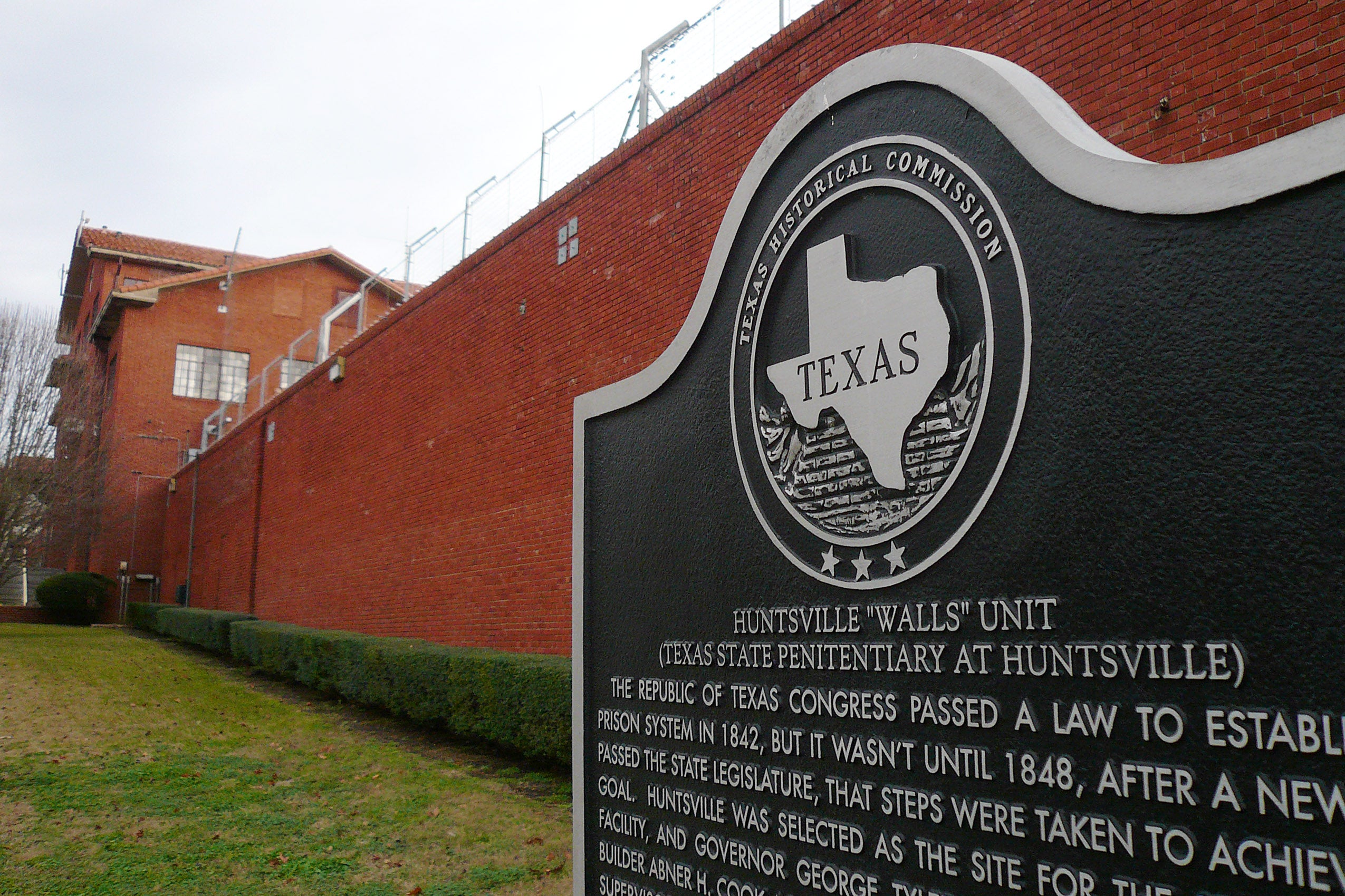 Texas State Penitentiary at Huntsville sign