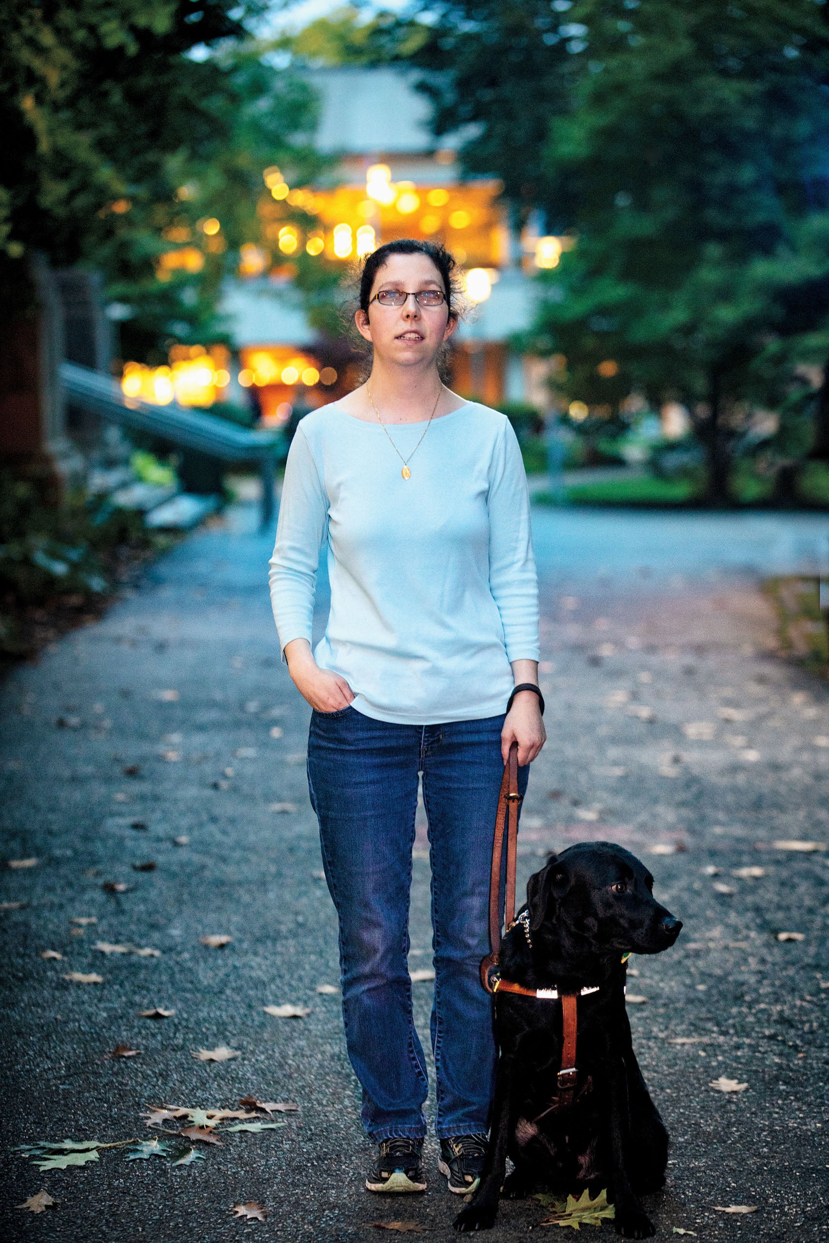 Photo of Jameyanne Fuller and her dog Neutron