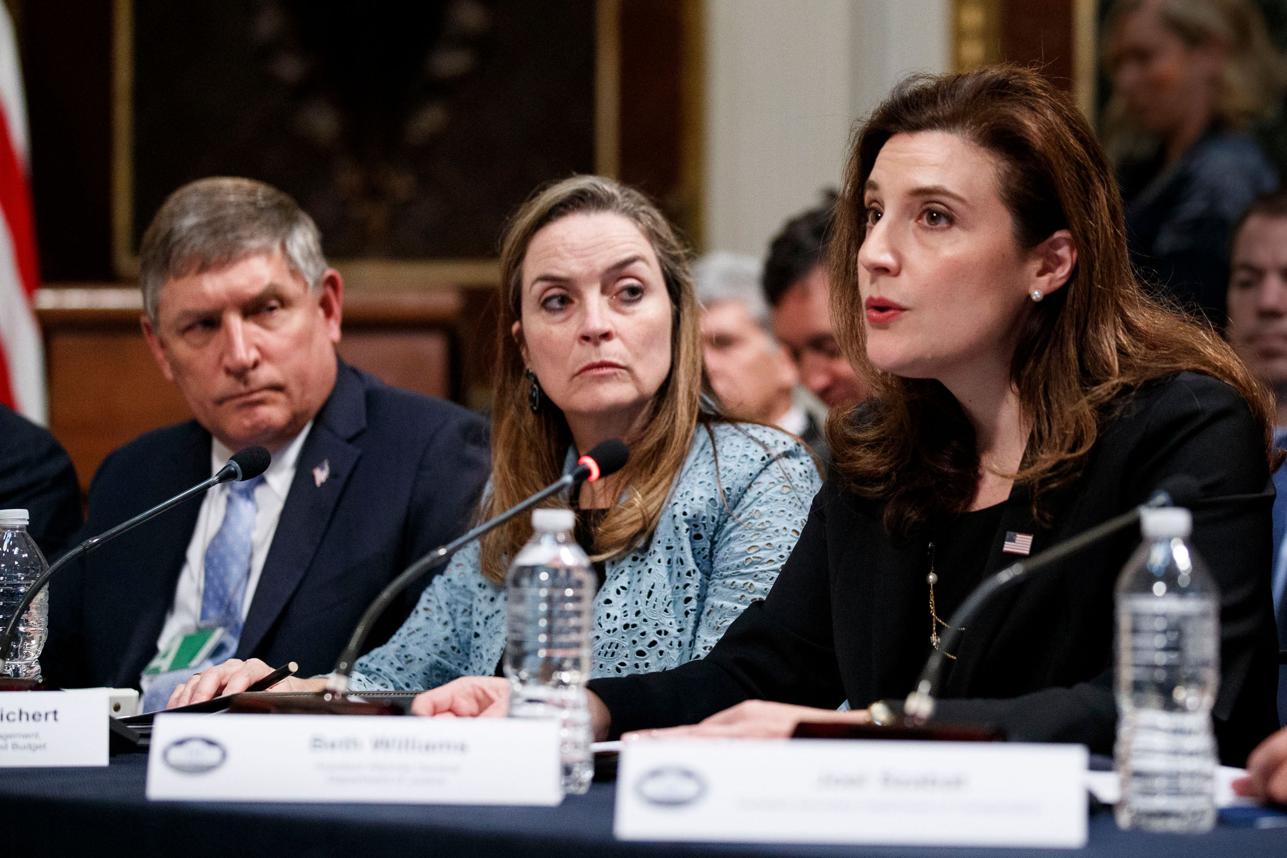 Beth Williams speaking on a panel