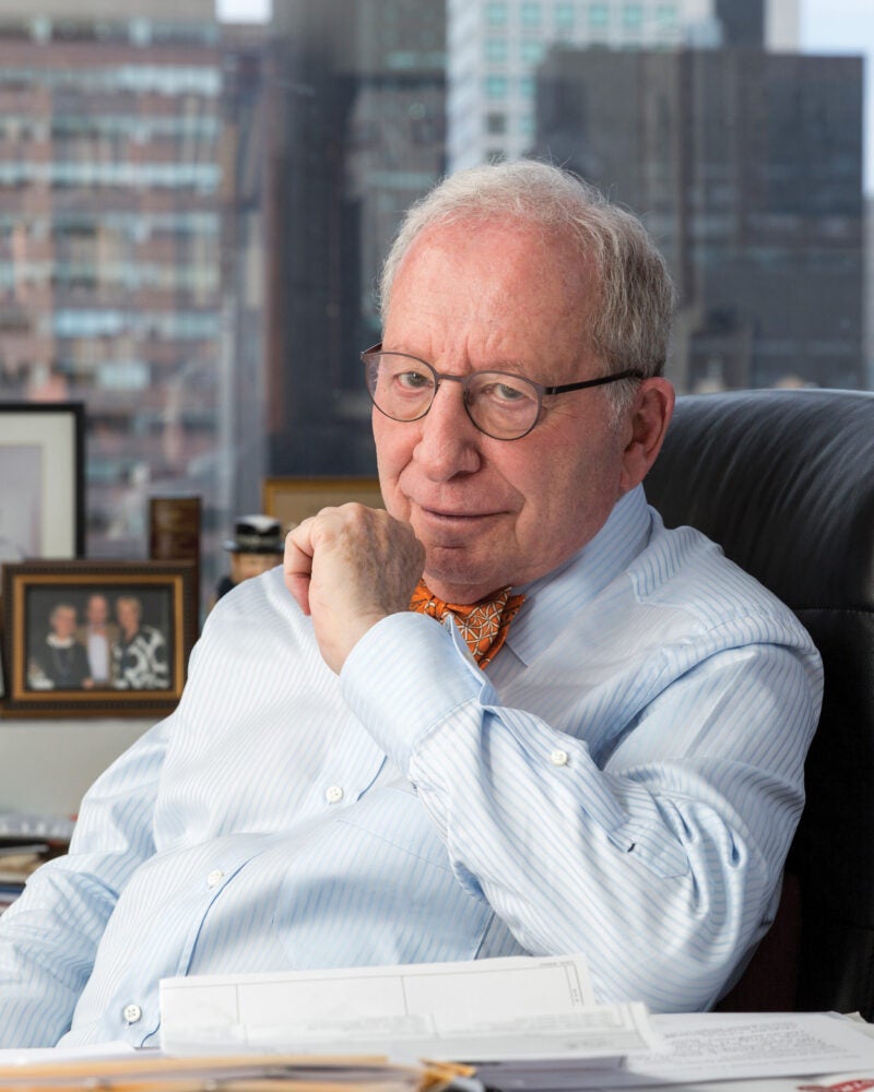 Zabel sitting in his office