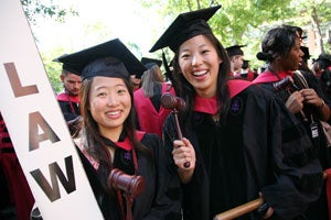 Students at Commencement 2012