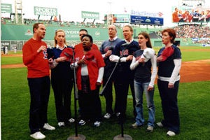 Singing National Anthem at Red Sox Game