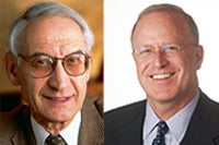 Professor Charles Fried and Cliff Sloan '84