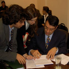 Students at the Inter-American Court