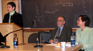 Professors Ayelet Shachar, Gerald Neuman, and Deborah Anker