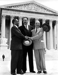 Lawyers George Hayes, Thurgood Marshall, and James M. Nabrit