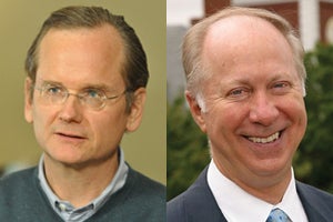 Lawrence Lessig and David Gergen