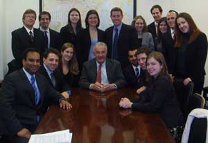 HLS students with Sen. Sarbanes