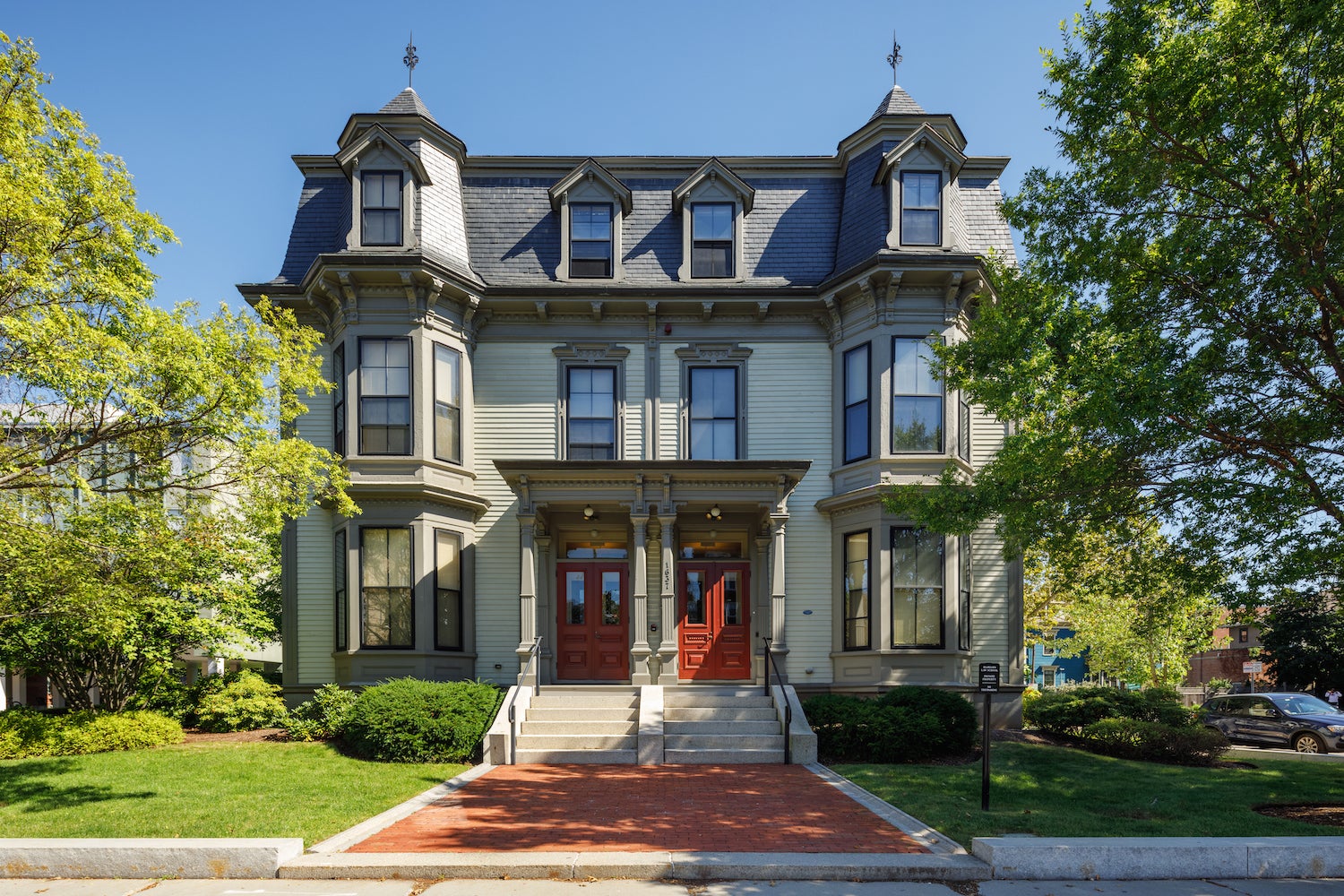 Exterior of woodframe house