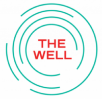 The Well logo - green circles around orange text