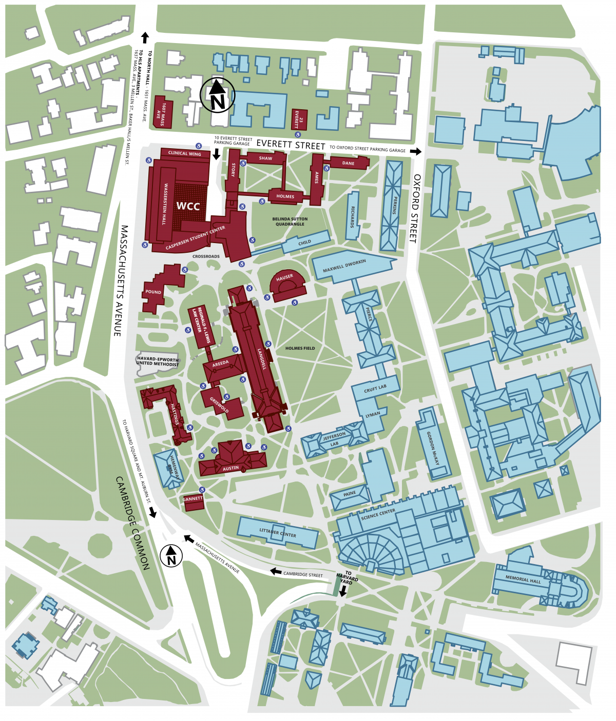 harvard business school campus map