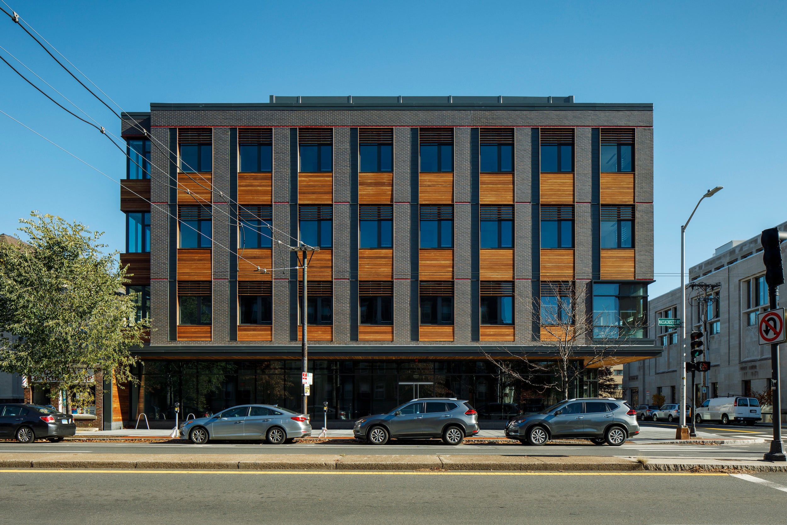 front of a building 1607 Mass Ave.