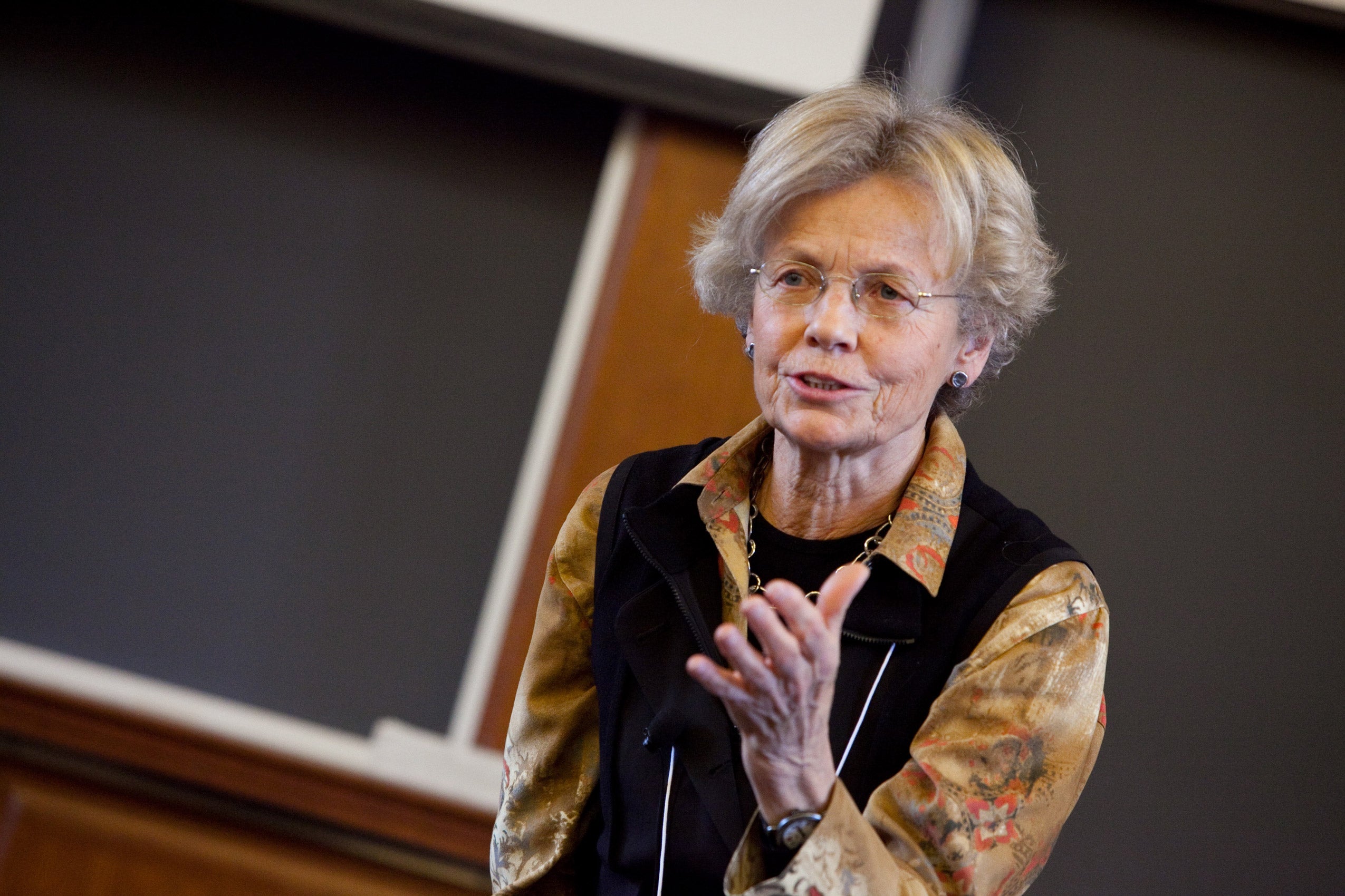 Woman lecturing