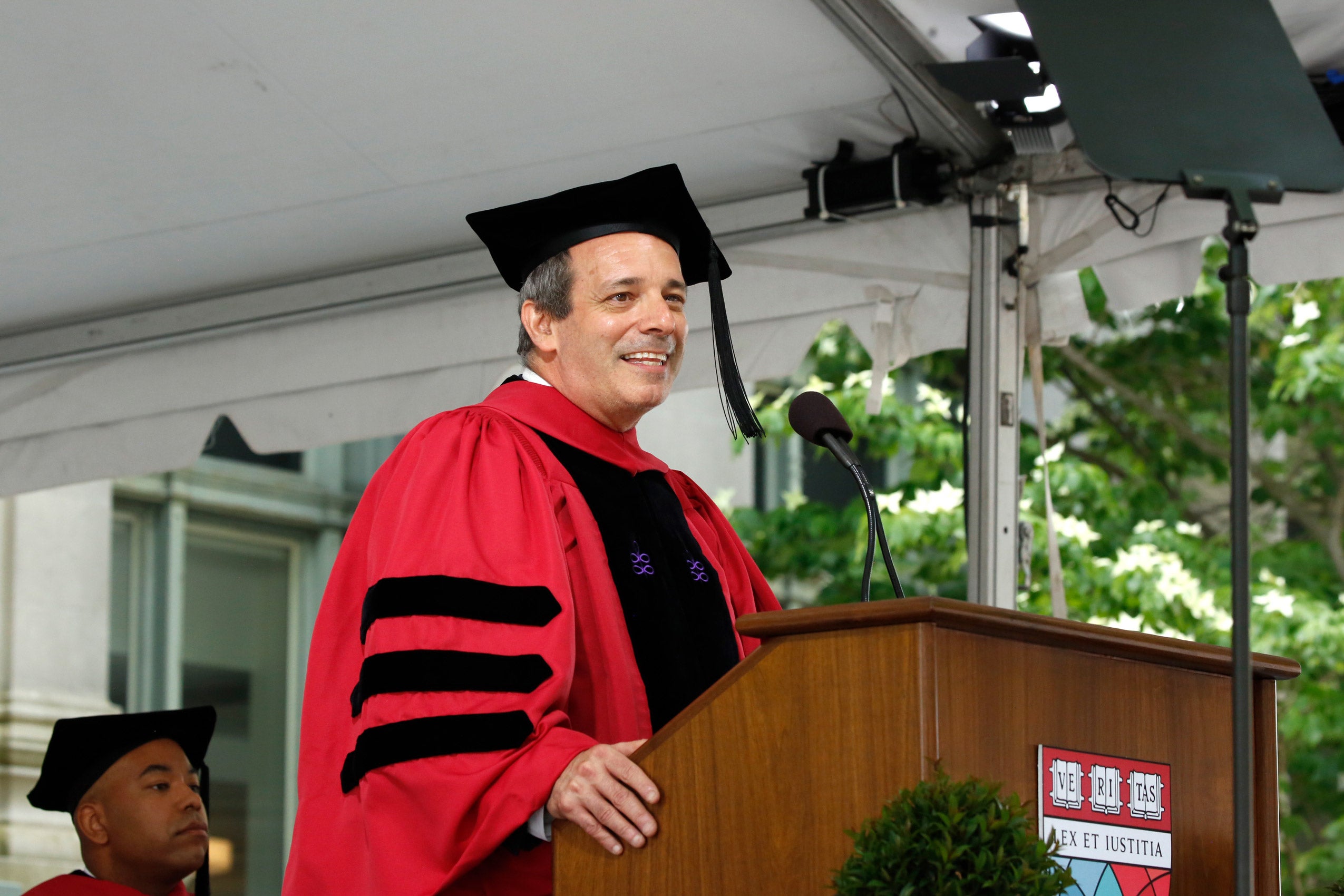 Dean at the podium