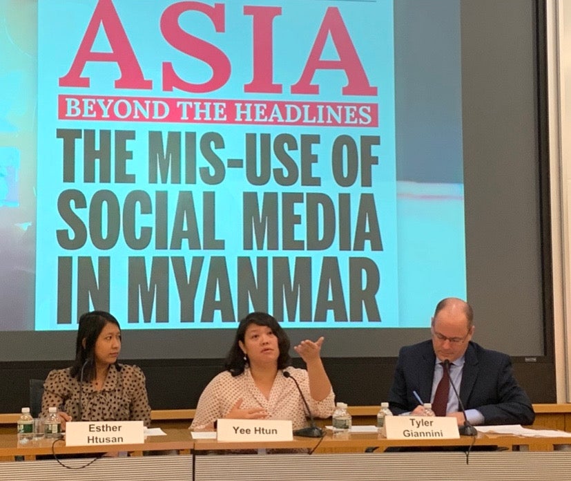 Panel on Misuse of Social Media in Myanmar
