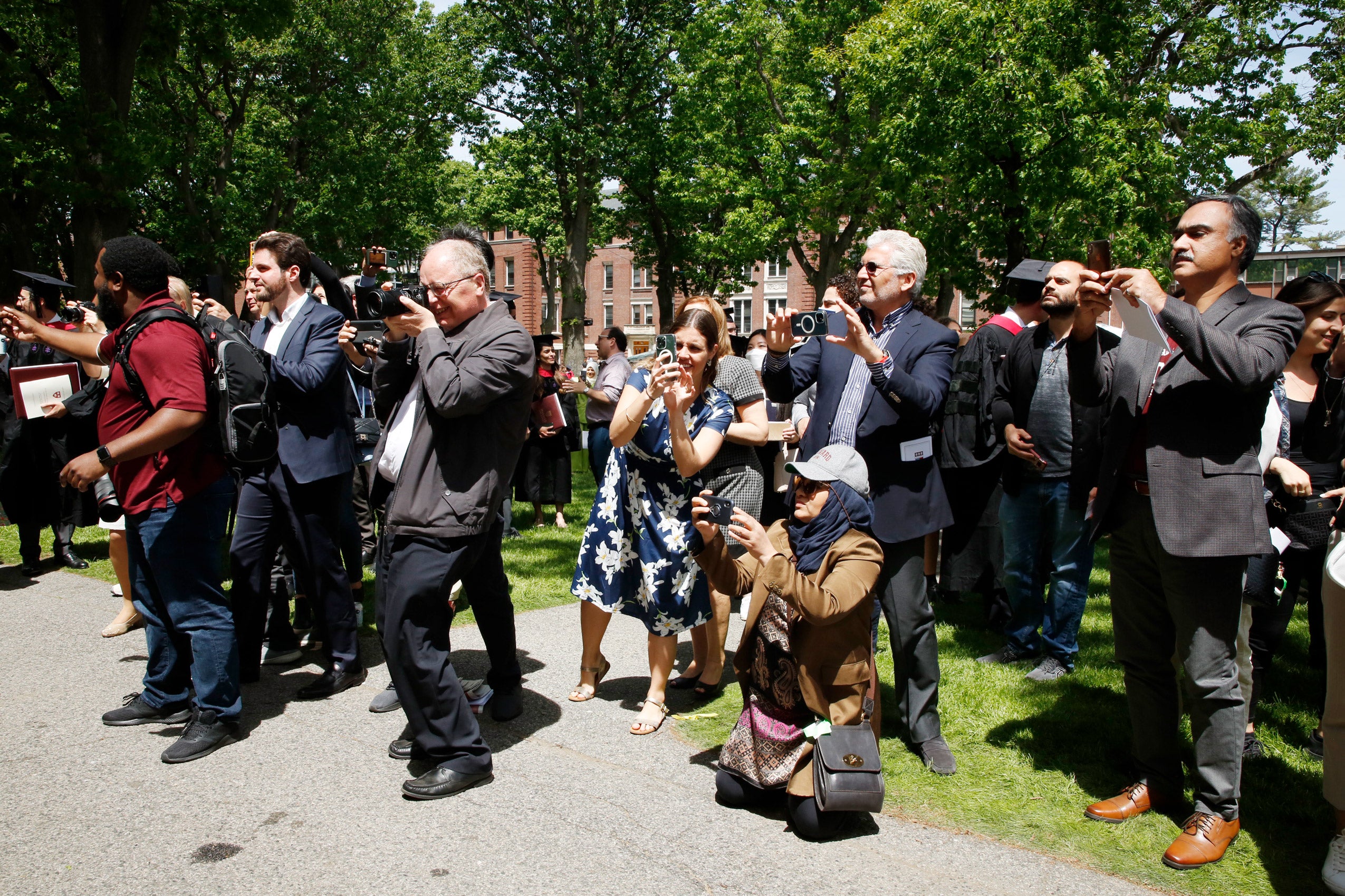 Parents taking photos