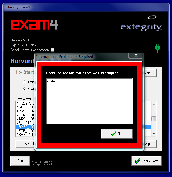 exam 4 screenshot