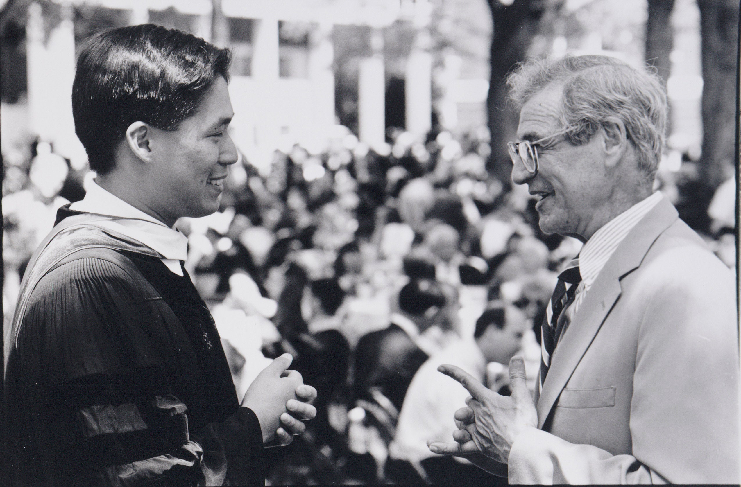 2001 commencement with david shapiro