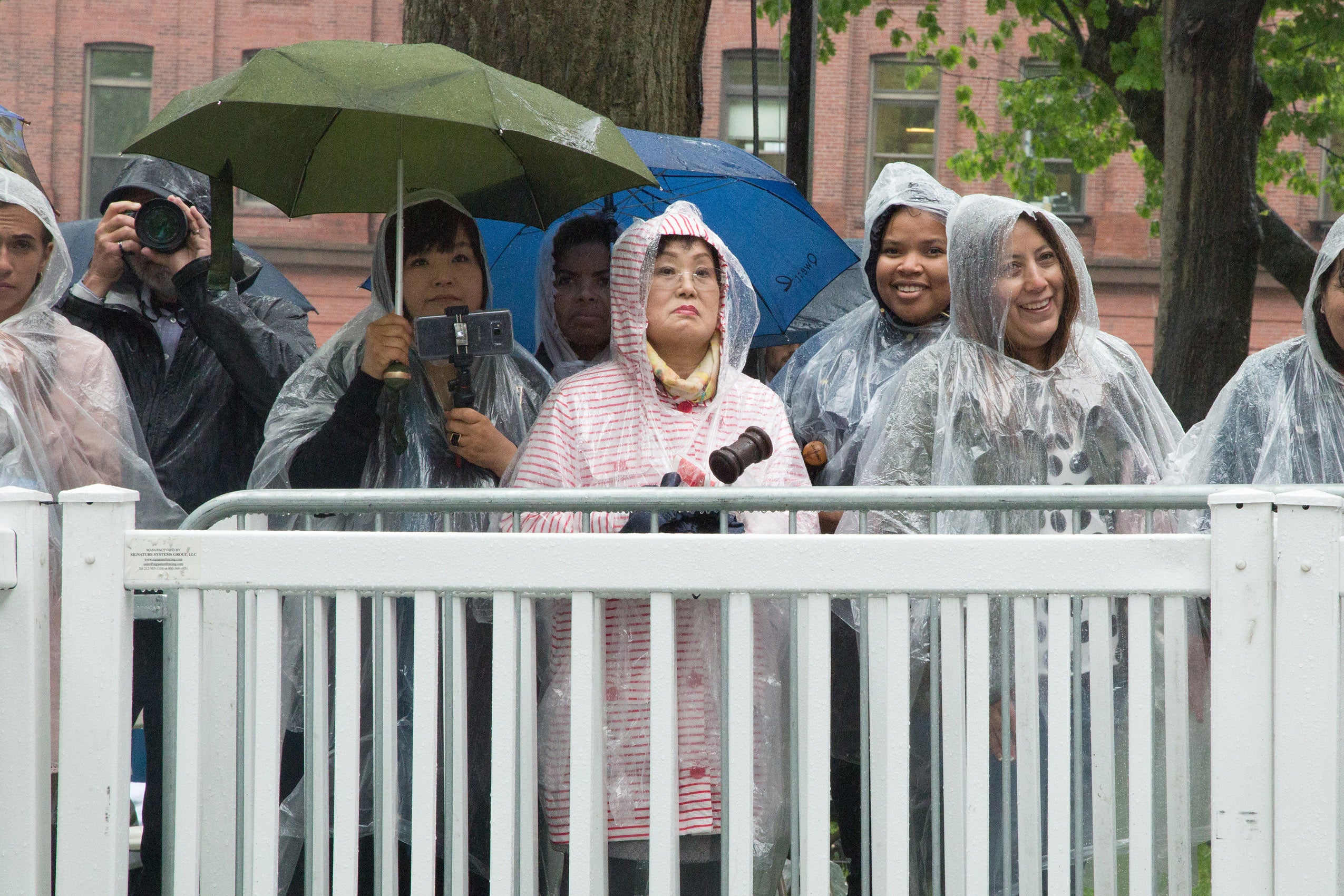 Photographers during 2017 commencement