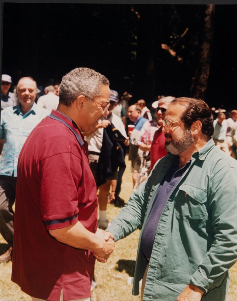 Colin Powell with Antonin Scalia