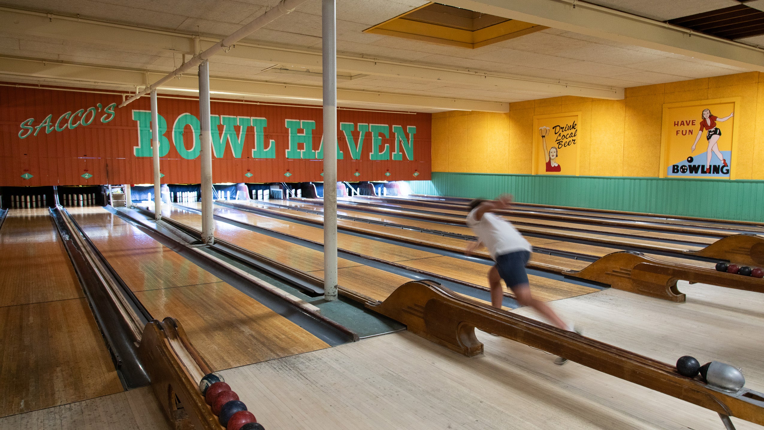 someone bowling