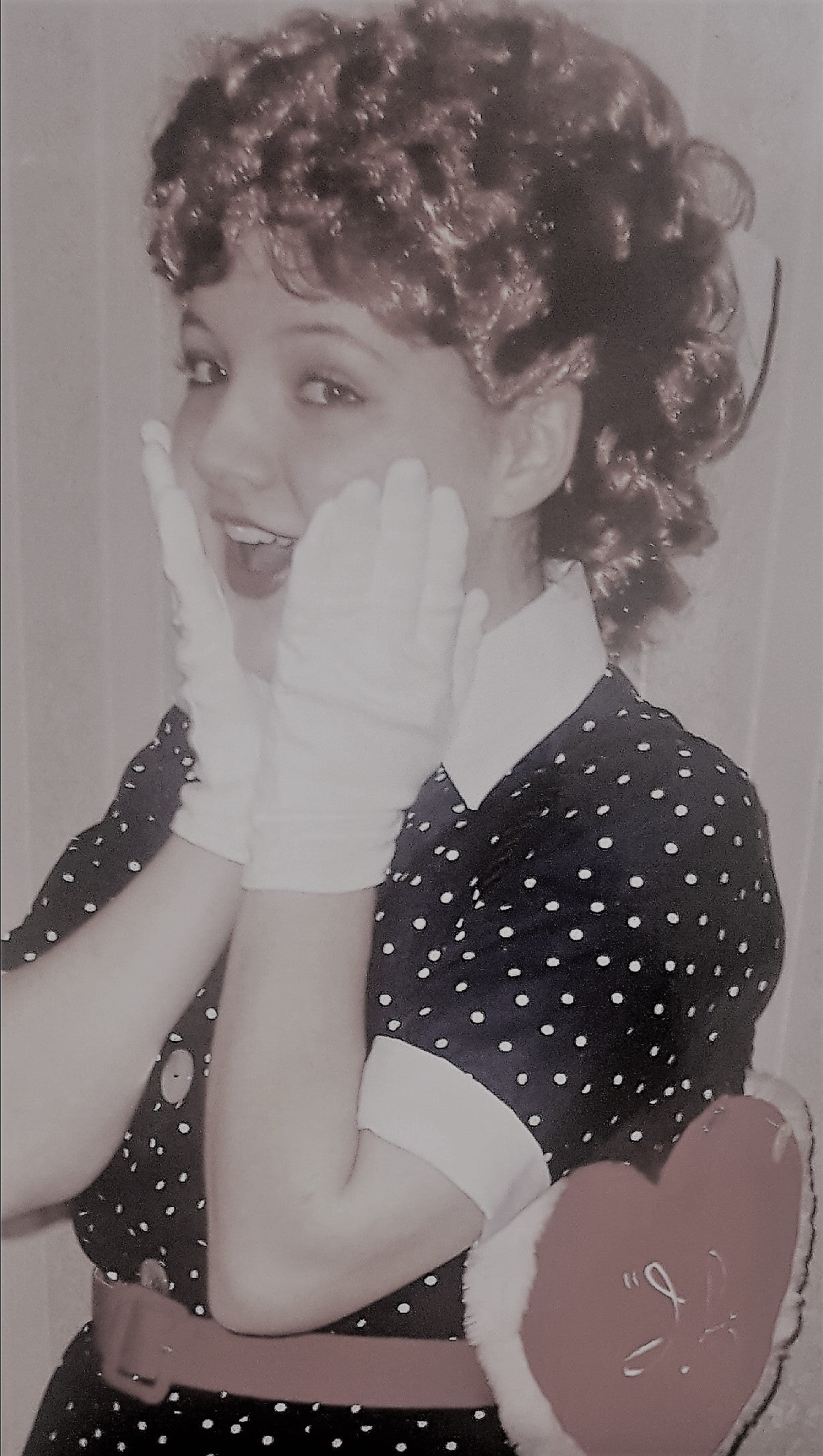 Women dressed for Halloween as Lucy Ricardo.