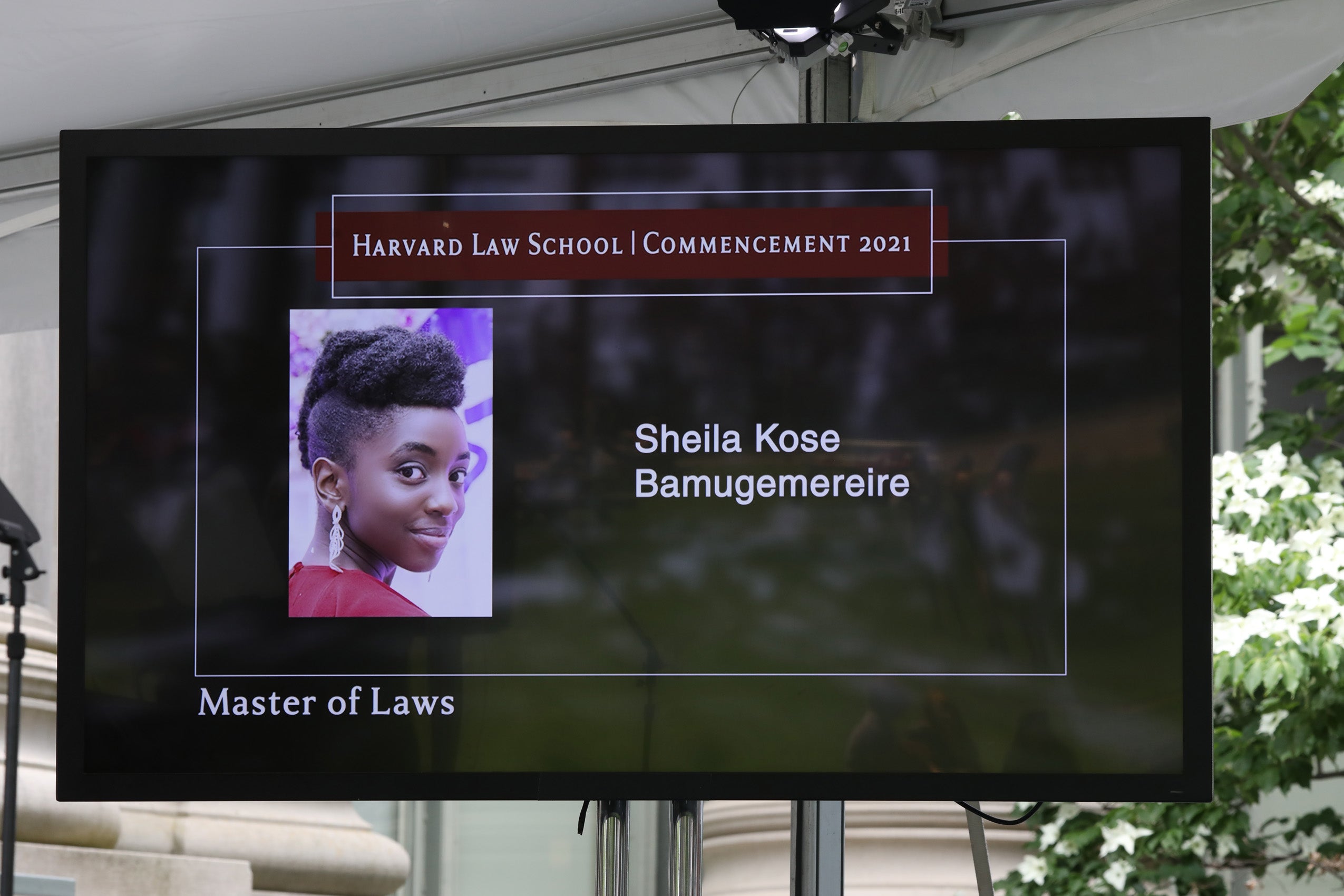 tv at 2021 commencement