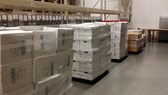 Boxes of Justice Scalia's papers arrive at HLS