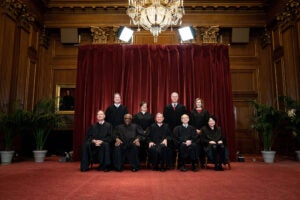 Supreme Court group photo from April 2021.