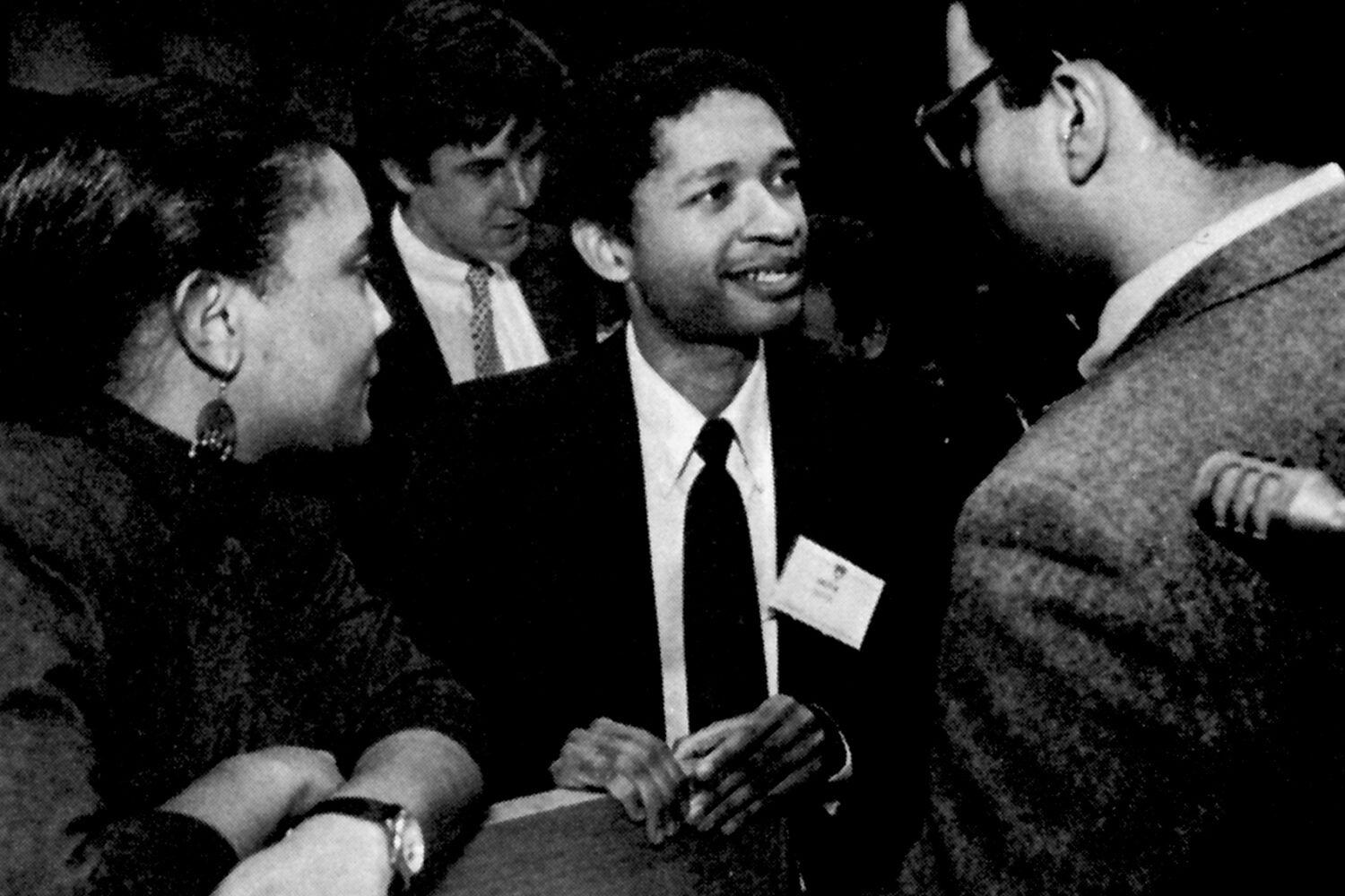 Artur Davis of the Thurgood Marshall Legacy Team at the 1992 Ames Moot Court Finals.