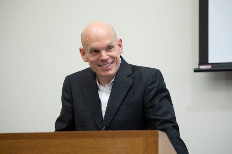 Holger Spamann at podium