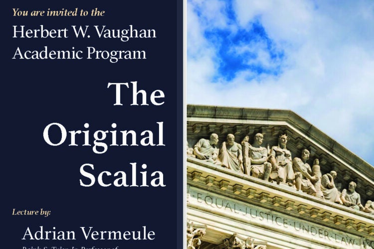 Poster for an Event called The Original Scalia with Supreme Court image