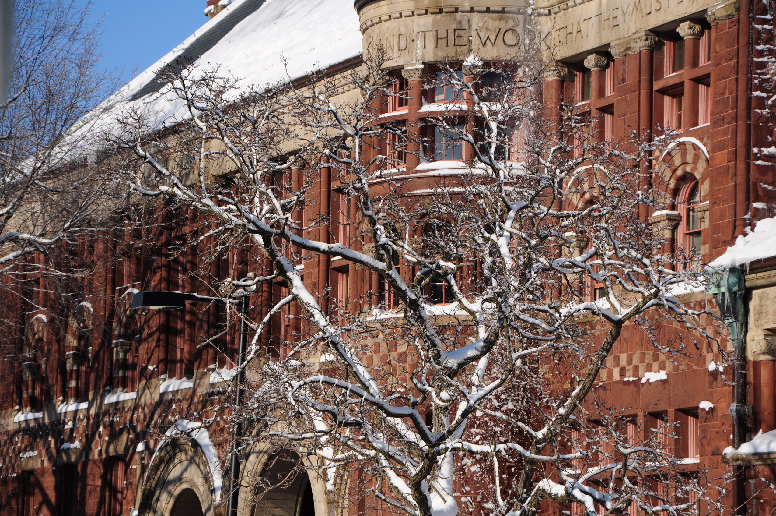 Photo of Austin Hall, winter 2008
