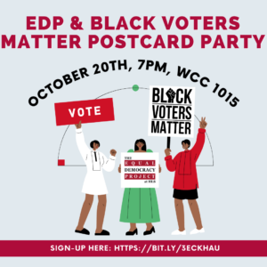 EDP Black Voters Matter postcard