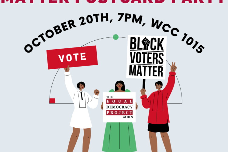 EDP Black Voters Matter postcard