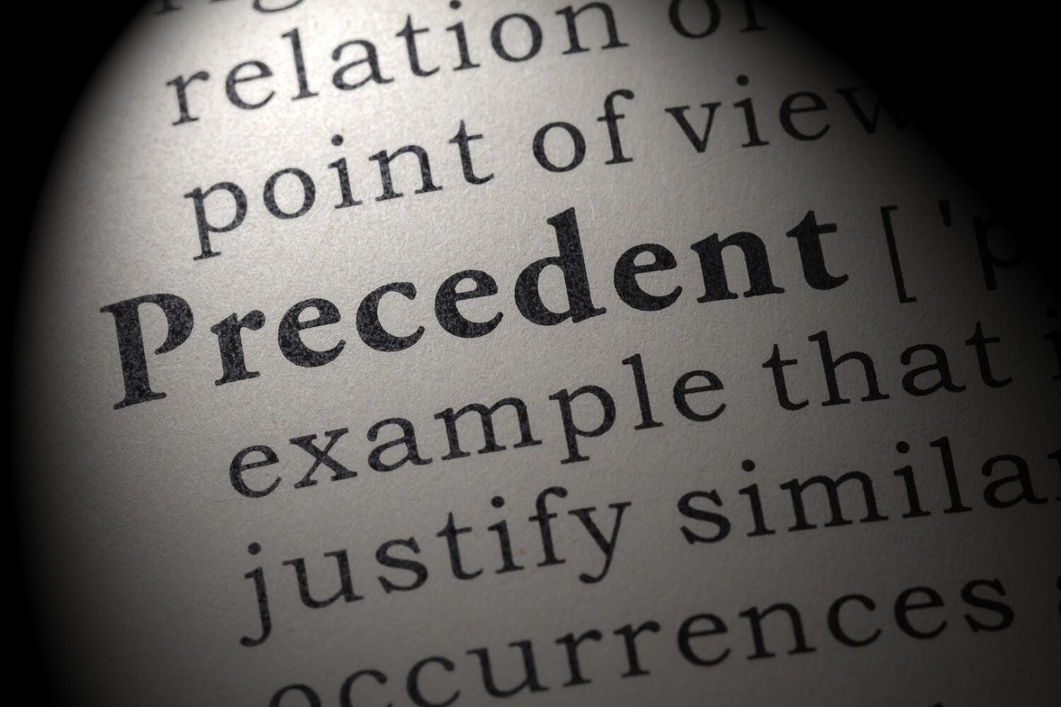 What Does Precedent Mean In Law Terms